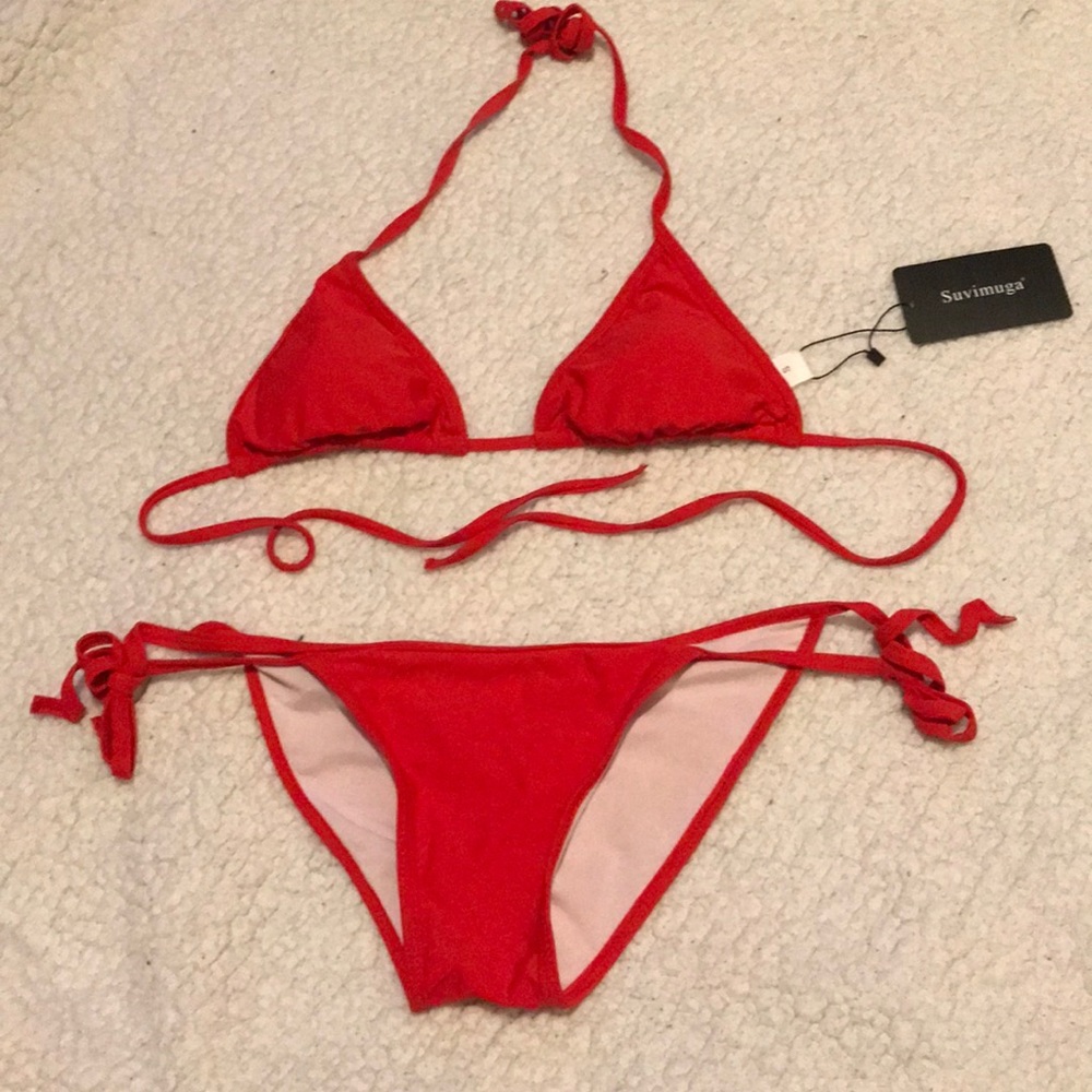 Sexy red bikini